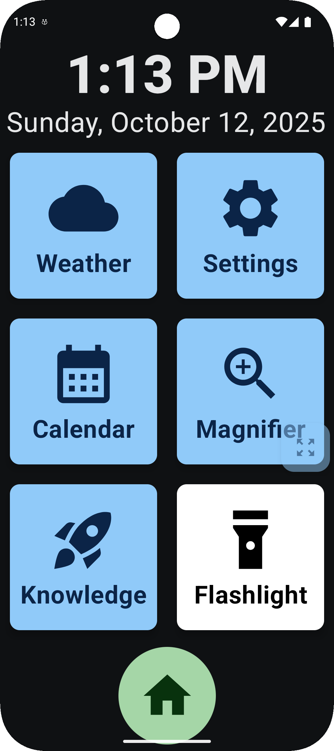 EverMate Main Screen - Dark Mode