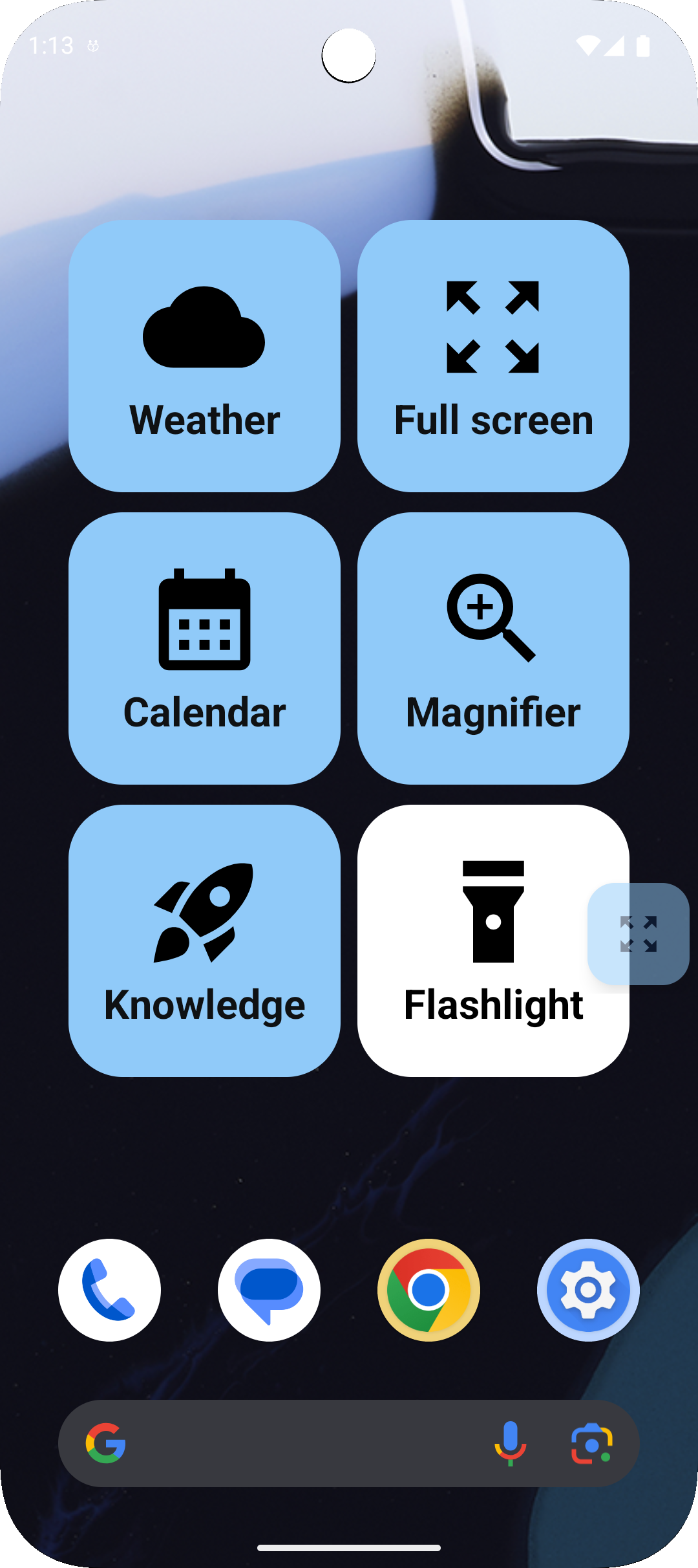 EverMate Widget Screen - Simplified Access